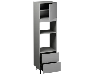 Single Oven Microwave with Drawers (2150 x 600)