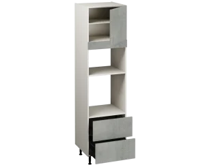 Single Oven Microwave with Drawers (2150 x 600)