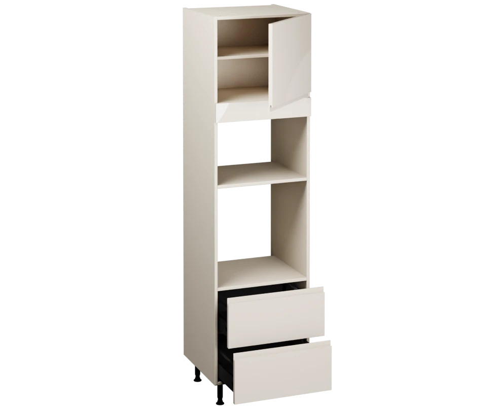 Single Oven Microwave with Drawers (2150 x 600)