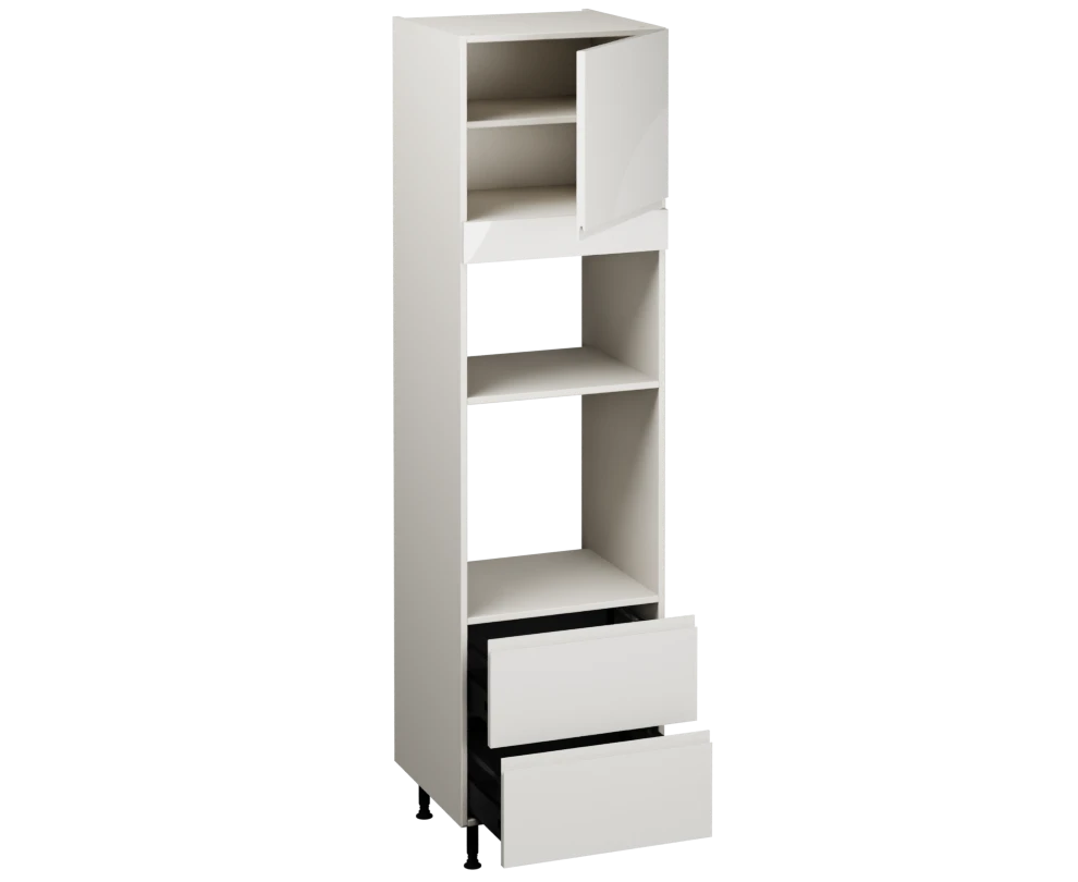 Single Oven Microwave with Drawers (2150 x 600)
