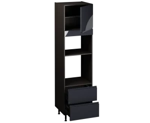 Single Oven Microwave with Drawers (2150 x 600)