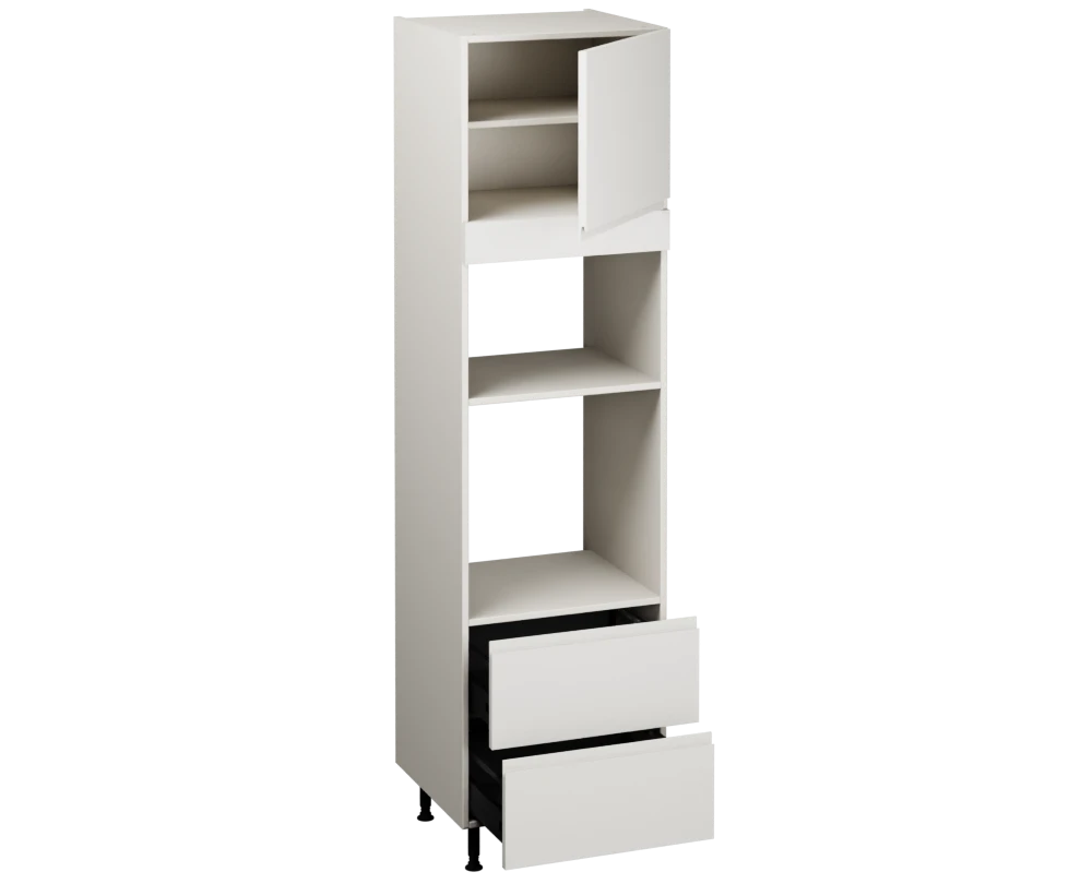 Single Oven Microwave with Drawers (2150 x 600)