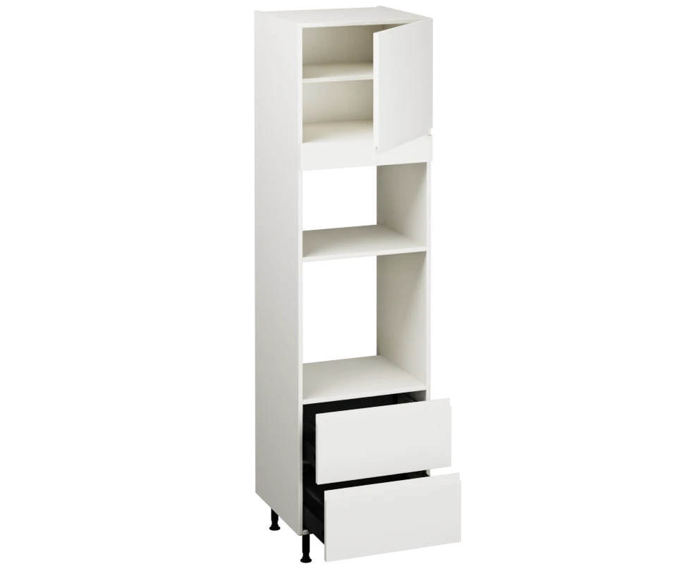 Single Oven Microwave with Drawers (2150 x 600)