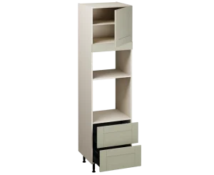 Single Oven Microwave with Drawers (2150 x 600)