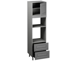 Single Oven Microwave with Drawers (2150 x 600)
