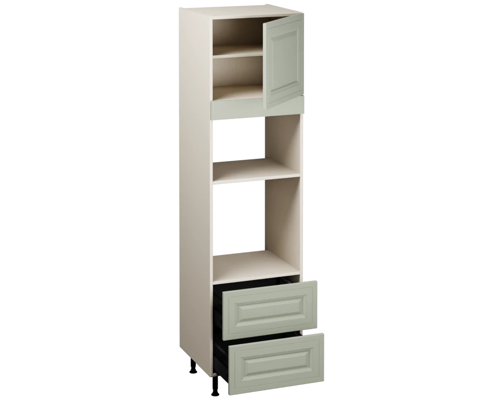 Single Oven Microwave with Drawers (2150 x 600)