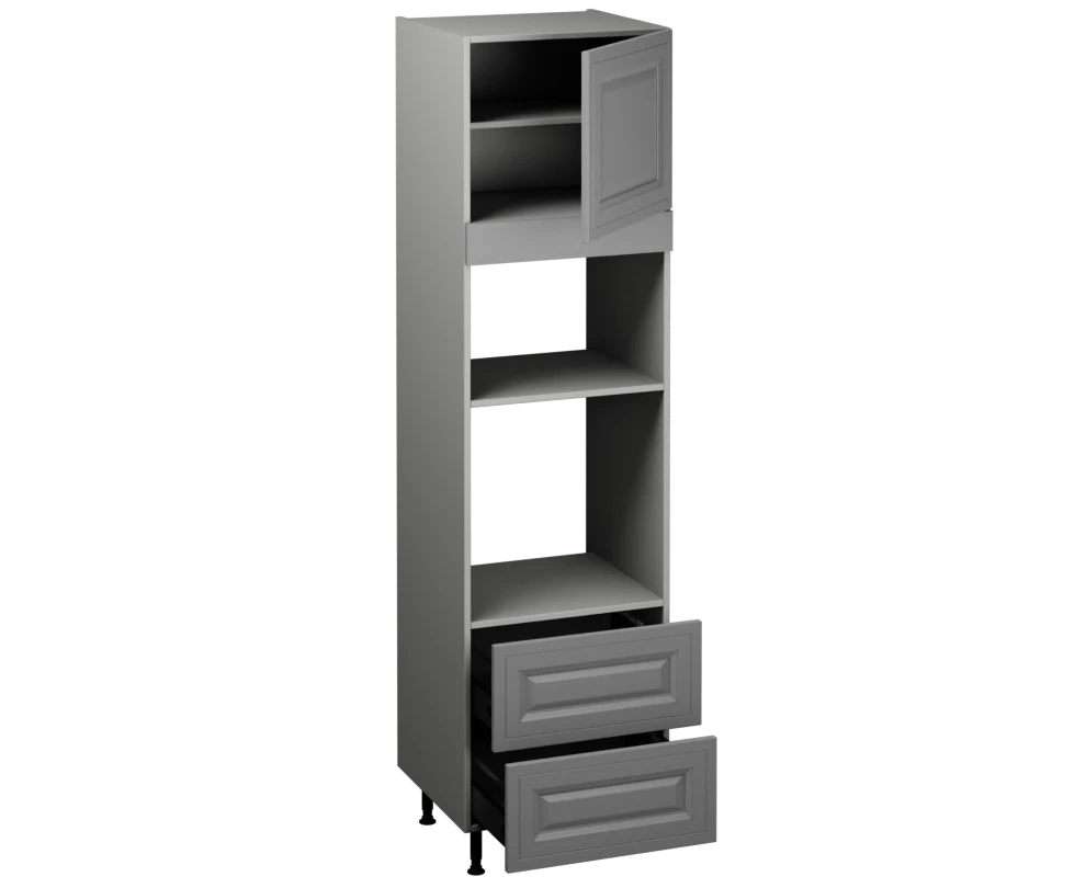 Single Oven Microwave with Drawers (2150 x 600)