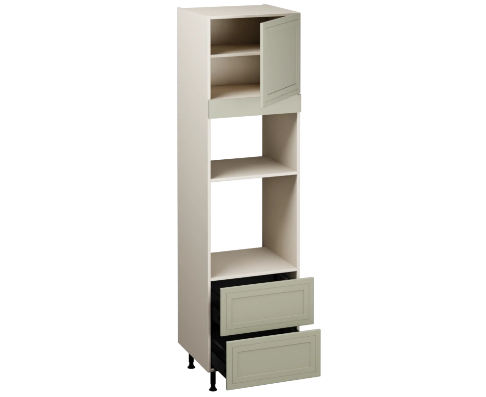 Single Oven Microwave with Drawers (2150 x 600)