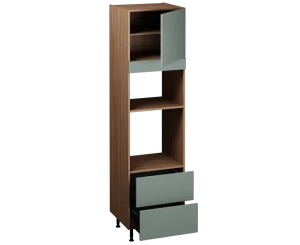 Single Oven Microwave with Drawers (2150 x 600)