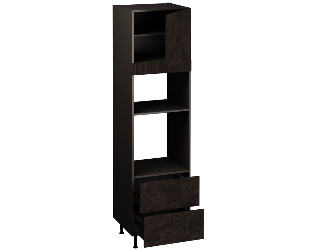 Single Oven Microwave with Drawers (2150 x 600)