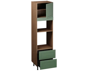 Single Oven Microwave with Drawers (2150 x 600)