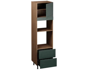 Single Oven Microwave with Drawers (2150 x 600)