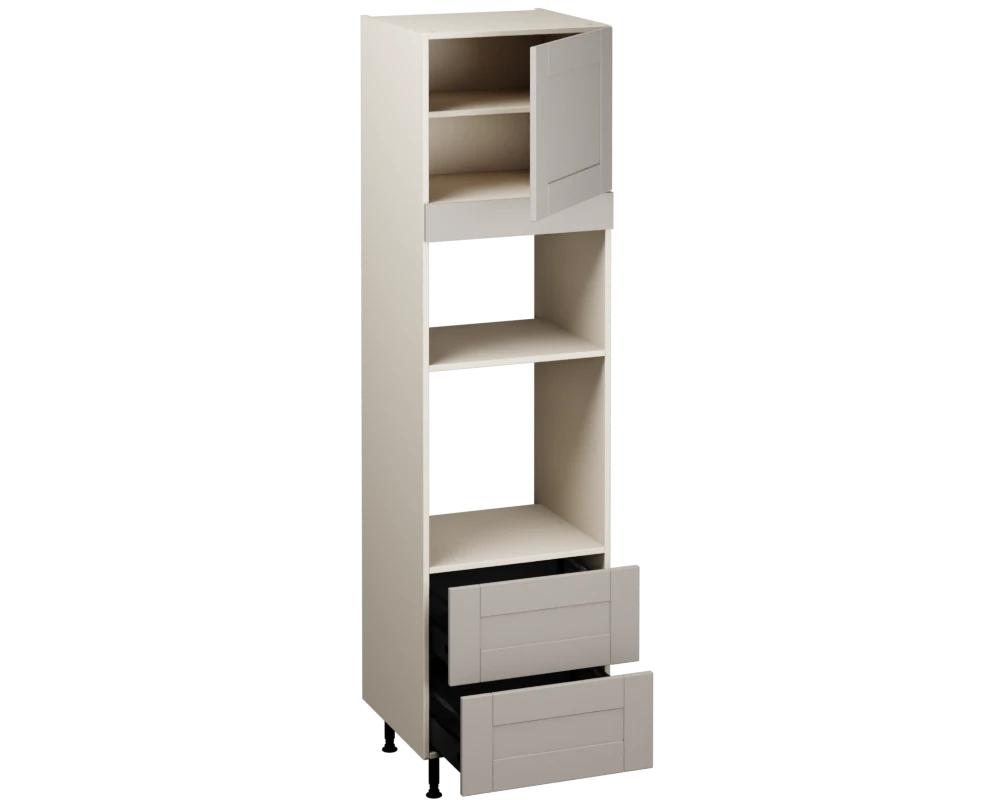 Single Oven Microwave with Drawers (2150 x 600)