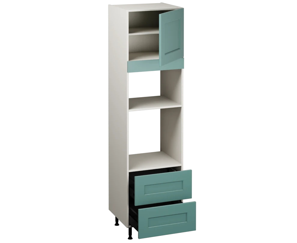 Single Oven Microwave with Drawers (2150 x 600)