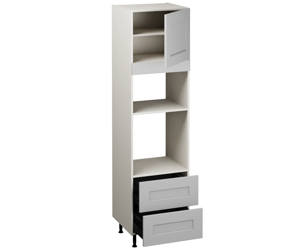 Single Oven Microwave with Drawers (2150 x 600)