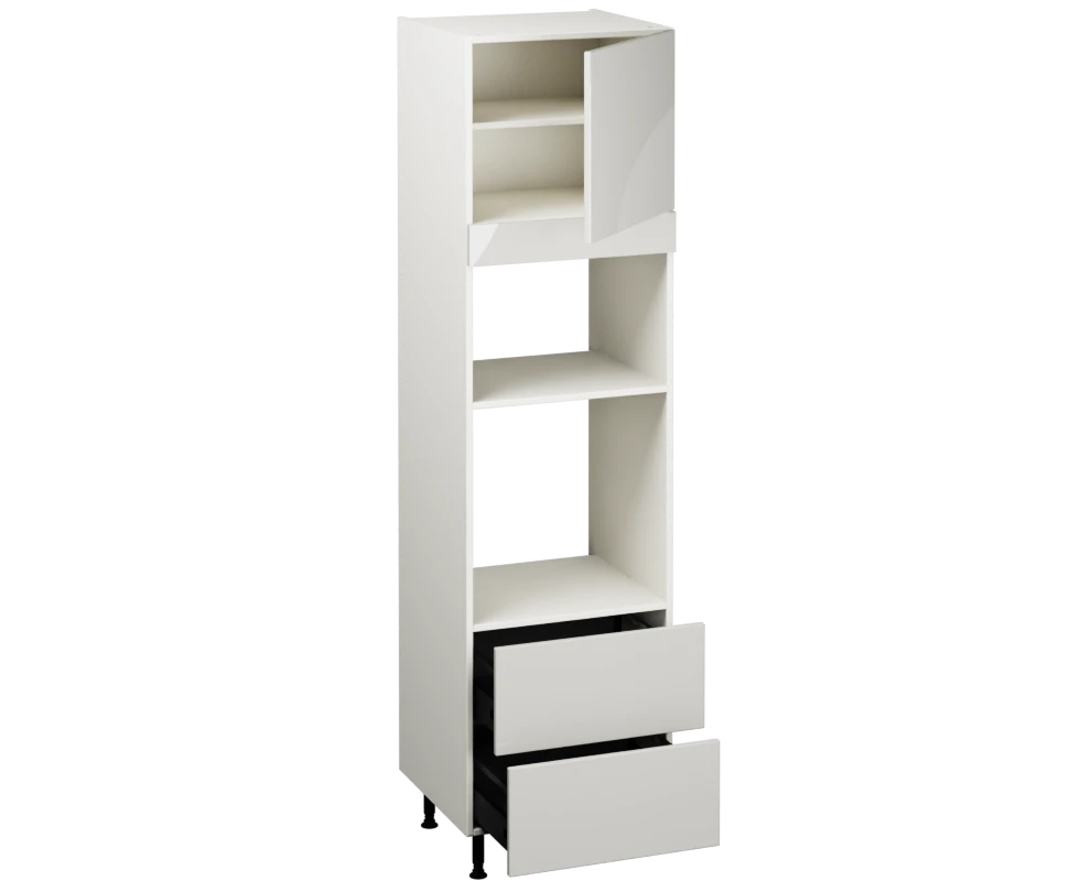 Single Oven Microwave with Drawers (2150 x 600)