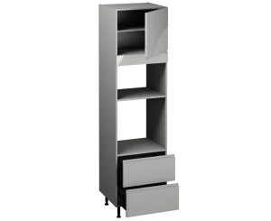 Single Oven Microwave with Drawers (2150 x 600)