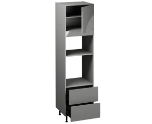 Single Oven Microwave with Drawers (2150 x 600)
