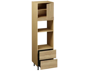 Single Oven Microwave with Drawers (2150 x 600)