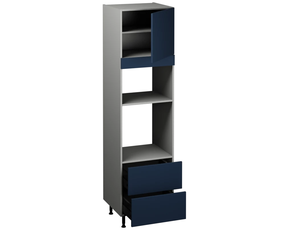 Single Oven Microwave with Drawers (2150 x 600)