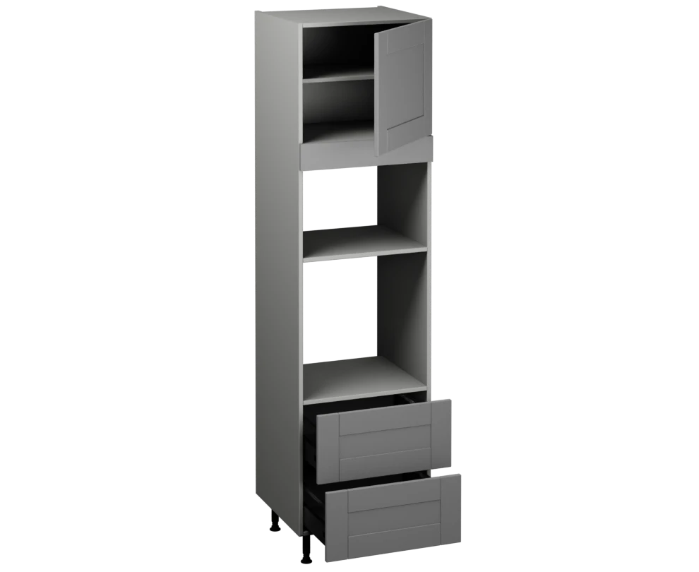 Single Oven Microwave with Drawers (2150 x 600)