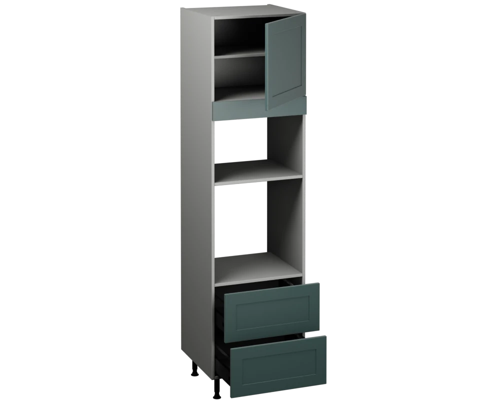 Single Oven Microwave with Drawers (2150 x 600)