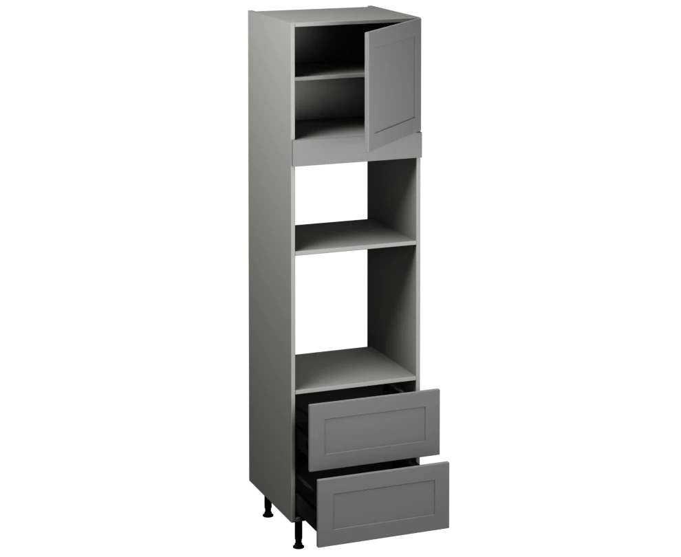 Single Oven Microwave with Drawers (2150 x 600)