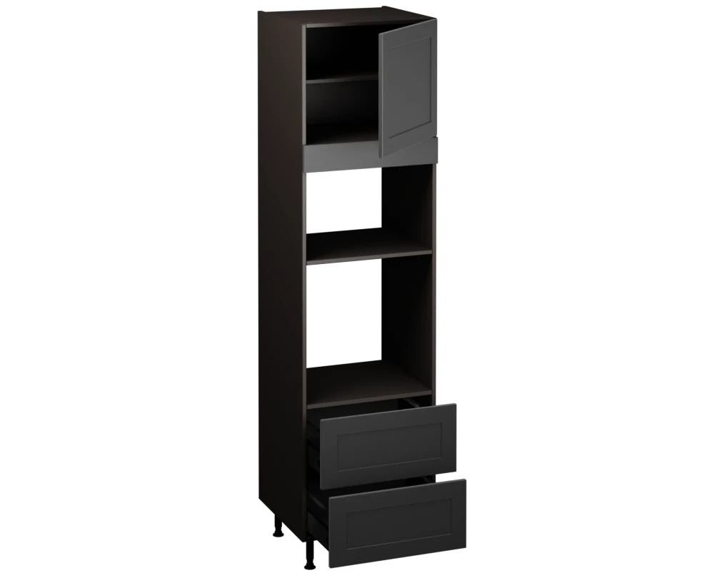 Single Oven Microwave with Drawers (2150 x 600)