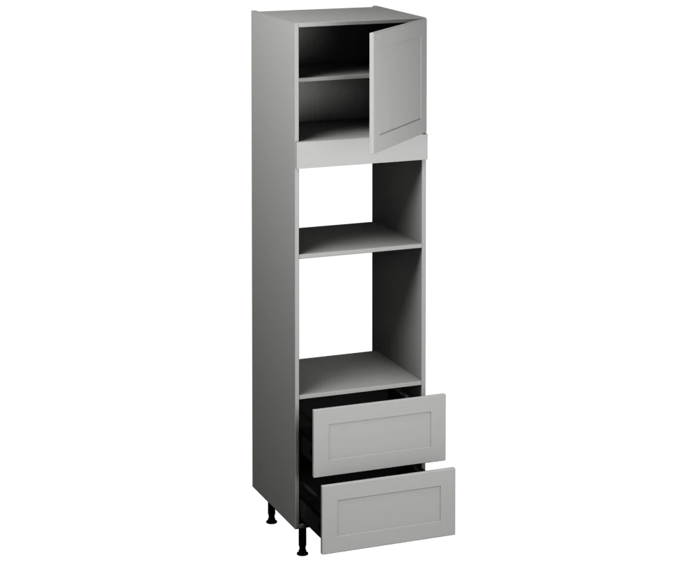 Single Oven Microwave with Drawers (2150 x 600)