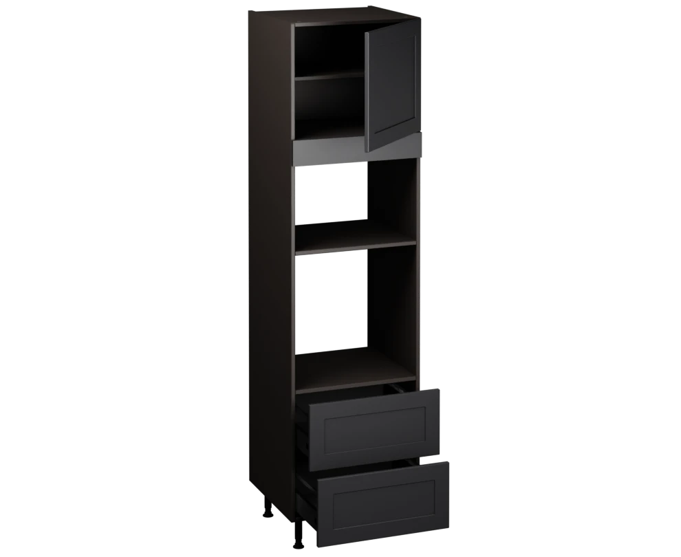 Single Oven Microwave with Drawers (2150 x 600)