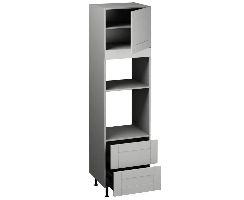 Single Oven Microwave with Drawers (2150 x 600)