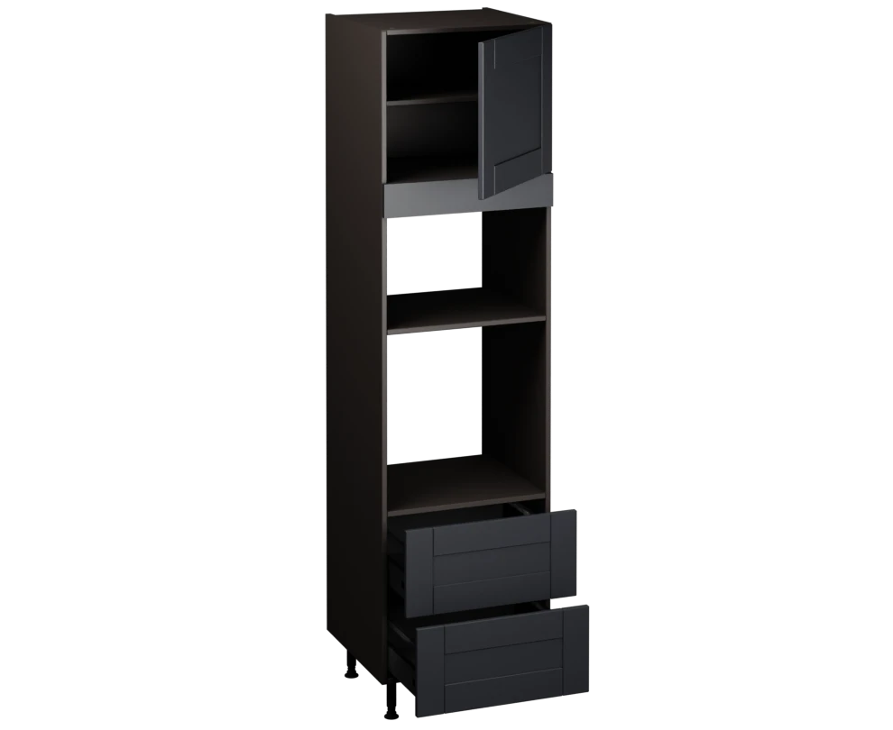 Single Oven Microwave with Drawers (2150 x 600)