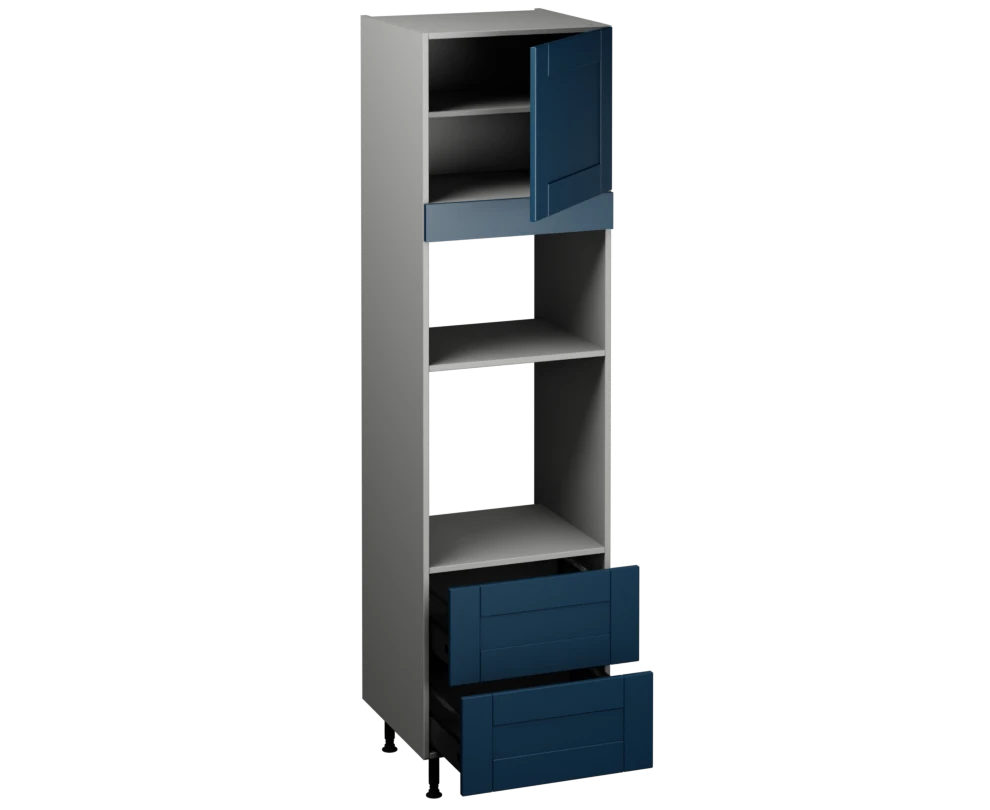 Single Oven Microwave with Drawers (2150 x 600)