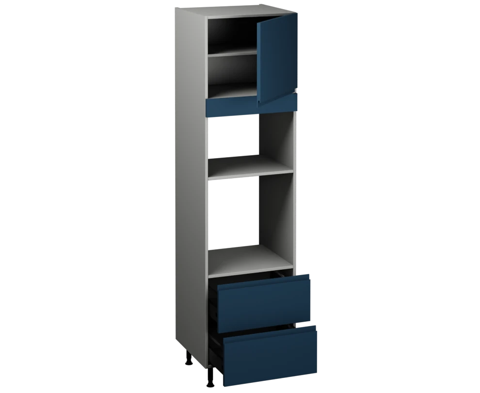 Single Oven Microwave with Drawers (2150 x 600)