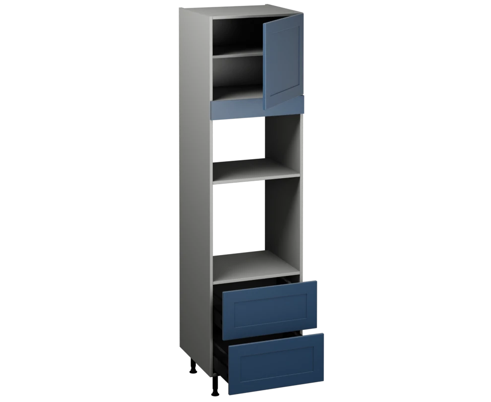Single Oven Microwave with Drawers (2150 x 600)