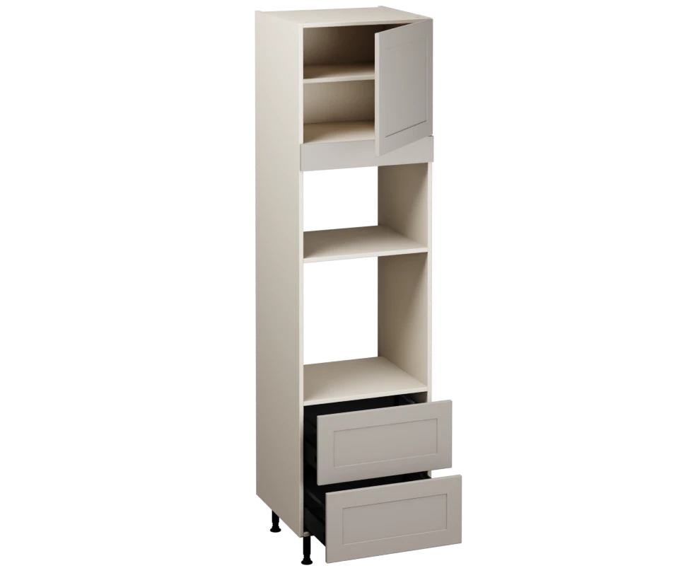Single Oven Microwave with Drawers (2150 x 600)