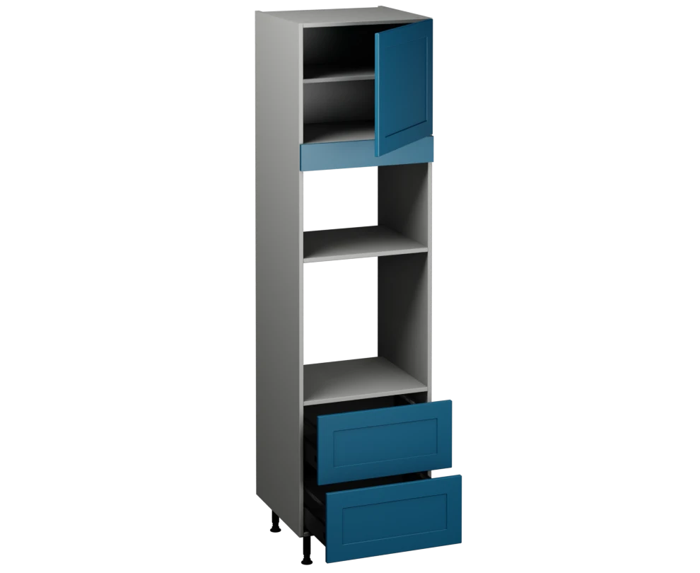 Single Oven Microwave with Drawers (2150 x 600)
