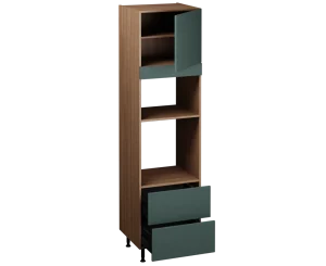 Single Oven Microwave with Drawers (2150 x 600)