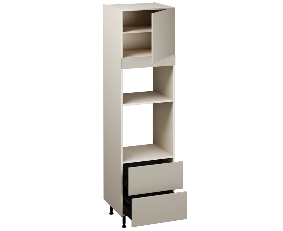 Single Oven Microwave with Drawers (2150 x 600)
