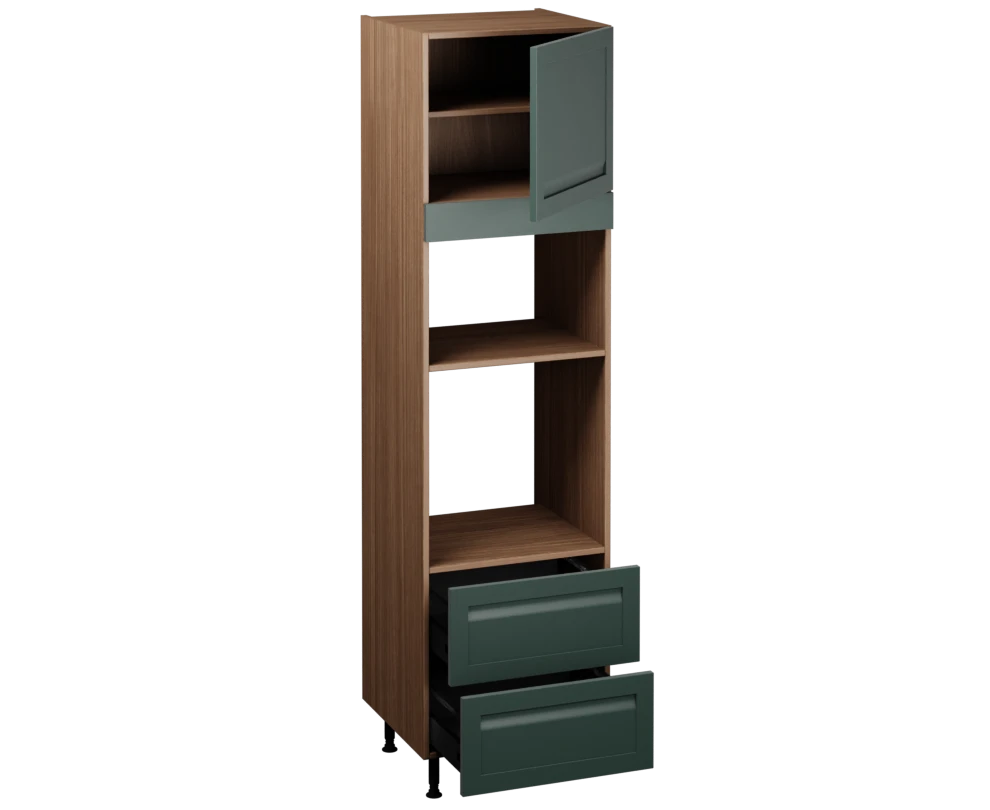 Single Oven Microwave with Drawers (2150 x 600)