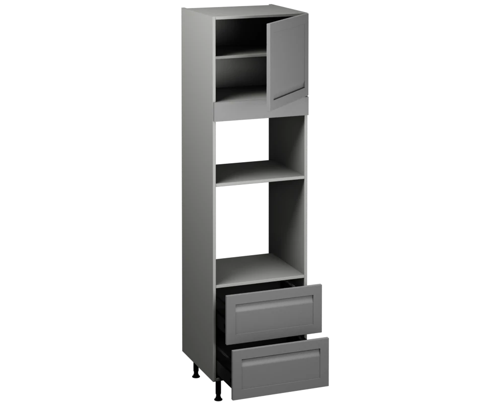 Single Oven Microwave with Drawers (2150 x 600)