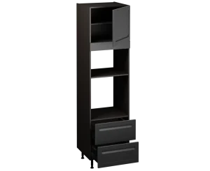 Single Oven Microwave with Drawers (2150 x 600)