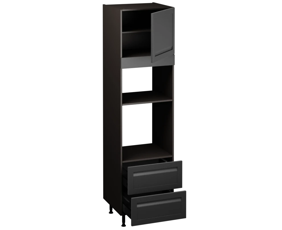 Single Oven Microwave with Drawers (2150 x 600)