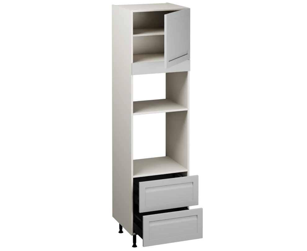 Single Oven Microwave with Drawers (2150 x 600)