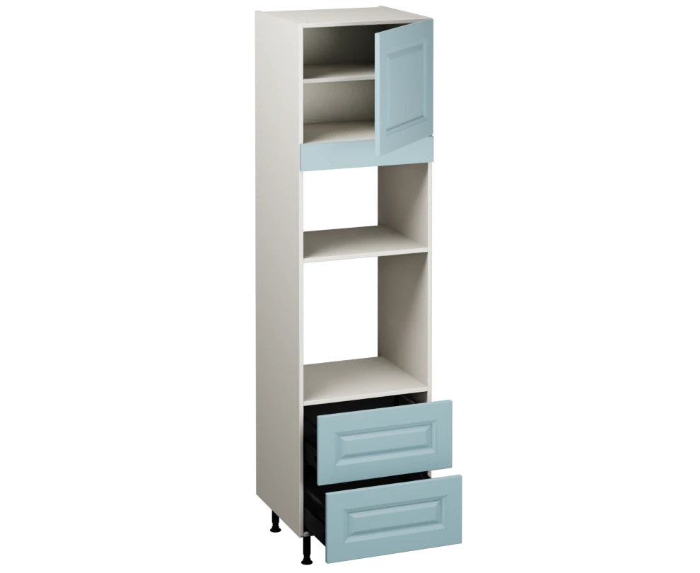 Single Oven Microwave with Drawers (2150 x 600)