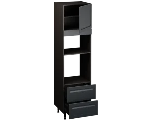 Single Oven Microwave with Drawers (2150 x 600)
