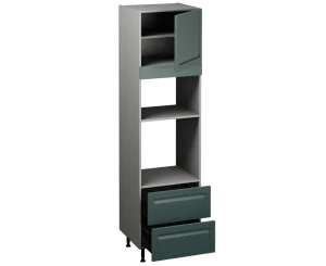 Single Oven Microwave with Drawers (2150 x 600)
