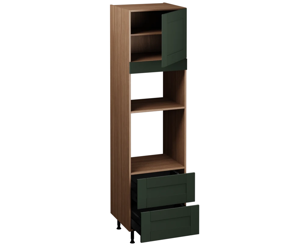 Single Oven Microwave with Drawers (2150 x 600)
