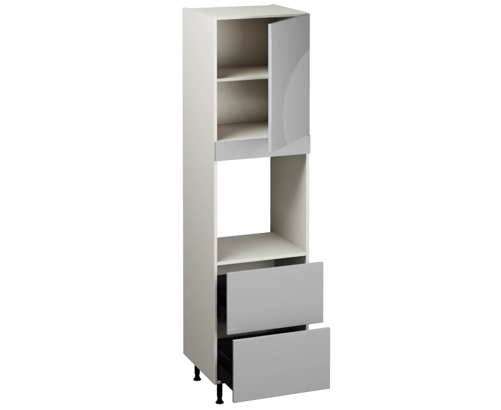 Single Oven Unit with Drawers (2150 x 600)