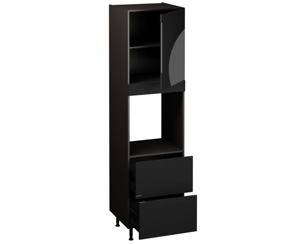 Single Oven Unit with Drawers (2150 x 600)